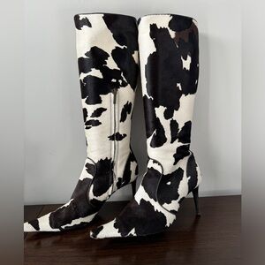 Dolce and Gabbana Cow Hide Boots